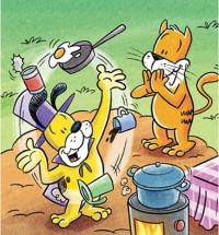 Cat and Dog and the Hot Pot