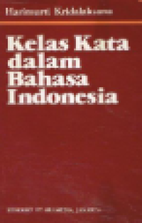 Kelas Kata dalam Bahasa Indonesia