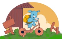 Little Rhino and the Too Tall Bike
