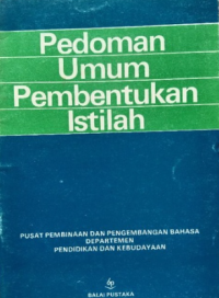 Pedoman Umum Pembentukan Istilah